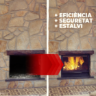 antes y después chimenea abierta argemi