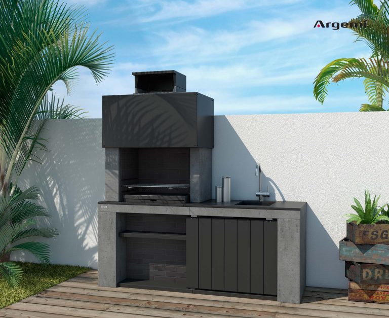 LONDON built-in barbecue - Argemi prefabricats