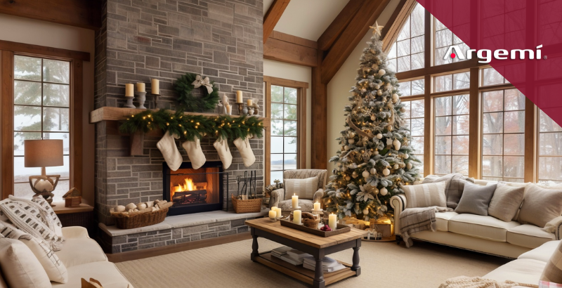 Esta Navidad, decora la chimenea