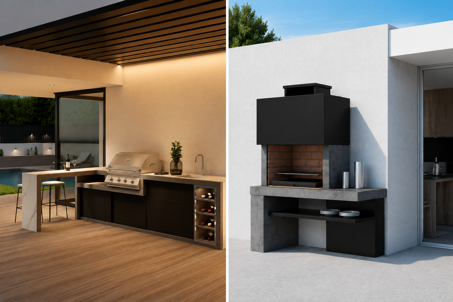 Barbacoa d’obra o cuina exterior: idees per crear un espai exterior adaptat a tu